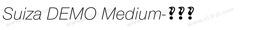 Suiza DEMO Medium字体转换